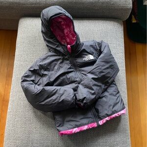 The North Face Black Jacket with Pink Lining
